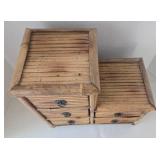 Bamboo 5-Drawer Desktop Storage Chest