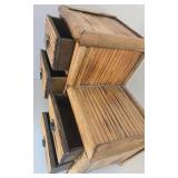 Bamboo 5-Drawer Desktop Storage Chest