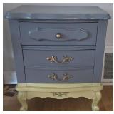 Vintage French Provincial Nightstand End Table