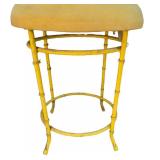 Mid Century Metal Faux Bamboo Chinese Chippendale Chair