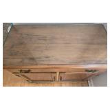 Vintage Mid Century Colonial Revival Storage Cabinet