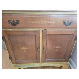 Vintage Mid Century Colonial Revival Storage Cabinet