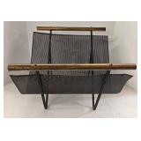 Mid Century Gene Tepper Magazine Rack or Log Holder