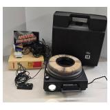 Vintage Kodak Carousel 750H Slide Projector With Model C Case