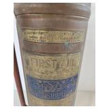Vintage First Aid Hand Fire Extinguisher