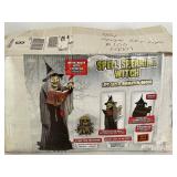Lifesize Spellspeaking Witch Animated Halloween Decor