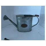 Vintage Galvanized Watering Can Group With Tall vase & Funnel
