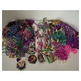 Mardi Gras Bead Necklaces & Zulu Medallions Mixed Lot