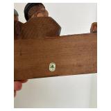 ANRI Hand Carved Figural Wooden Key Rack With Bobble Heads