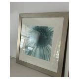 Framed Abstract Print in Silver Frame