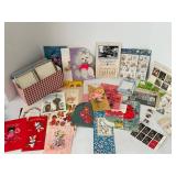 Vintage Greeting Cards, Sticker Sheets & Ephemera Mixed Lot