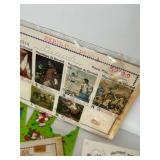 Vintage Greeting Cards, Sticker Sheets & Ephemera Mixed Lot