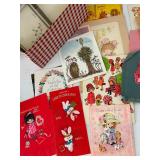 Vintage Greeting Cards, Sticker Sheets & Ephemera Mixed Lot