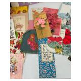 Vintage Greeting Cards, Sticker Sheets & Ephemera Mixed Lot