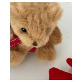 Vintage Bunnies & Bears- plush ornaments collectibles