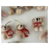 Vintage Bunnies & Bears- plush ornaments collectibles
