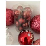 Holiday Ornament Mixed Lot of glass, Plastic & Silk Wrapped