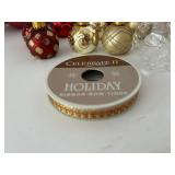 Holiday Ornament Mixed Lot of glass, Plastic & Silk Wrapped