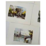 Paris Watercolor Print Set