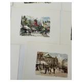 Paris Watercolor Print Set
