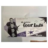 RARE The Four Lads Vintage Memorabilia Mixed Lot with Signatures