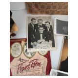 RARE The Four Lads Vintage Memorabilia Mixed Lot with Signatures