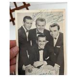 RARE The Four Lads Vintage Memorabilia Mixed Lot with Signatures