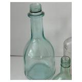 Vintage Glass Bottle Mixed Lot of 3