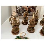 Signed Wildlife Art & Birch Bark Holiday Decor Mixed Lot