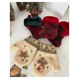 Large Christmas Ornament Lot  Including House of Hatten Primitive Christmas Ornament Assortment