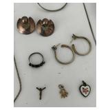 Sterling Jewelry & Silver Trinket Assortment