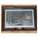 Terry Redlin Family Traditions Christmas 1989 Signed Framed Print