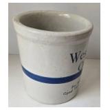 Vintage Wesson Oil Stoneware Crock