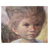 Signed Framed Portrait Painting