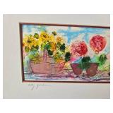 Cal Bonnivier City Garden 9 X 20 Artwork w/Matting