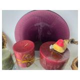Decorative Candles Wreaths & Baskets Mixed Lot