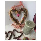 Decorative Candles Wreaths & Baskets Mixed Lot