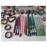Decorative Candles Wreaths & Baskets Mixed Lot