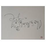Numbered and Stamped Edition Lithograph "The Family" by John Lennon