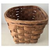 Antique Woven Wood Bike Basket