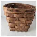 Antique Woven Wood Bike Basket