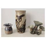 Artisan Ceramic Pottery Pieces (Lot of 3)