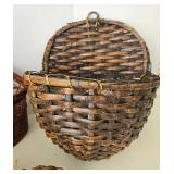 Vintage Woven Basket Mixed Lot (Lot of 5)