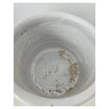 Mixed Lot: Monet Print, Woven Basket & Stoneware Crock