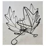 Wire Basket and Leaf Decor Mixed Lot