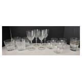 Crystal Glassware 14-Piece Mixed Lot With Bailey