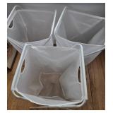 Household Mixed Lot - O-cedar Mop Set, Folding Step Stools & Laundry Bin, Hampers