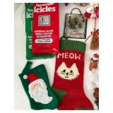 Vintage Mixed Lot Christmas Ornaments, Decor & Icicles Mixed Lot