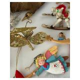 Vintage Mixed Lot Christmas Ornaments, Decor & Icicles Mixed Lot