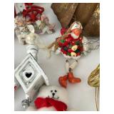 Vintage Mixed Lot Christmas Ornaments, Decor & Icicles Mixed Lot